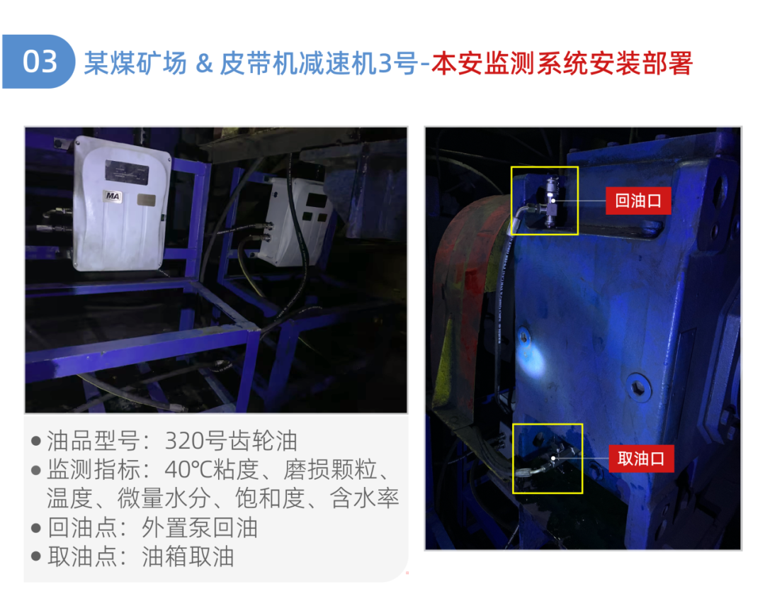 皮带机减速机油液监测系统